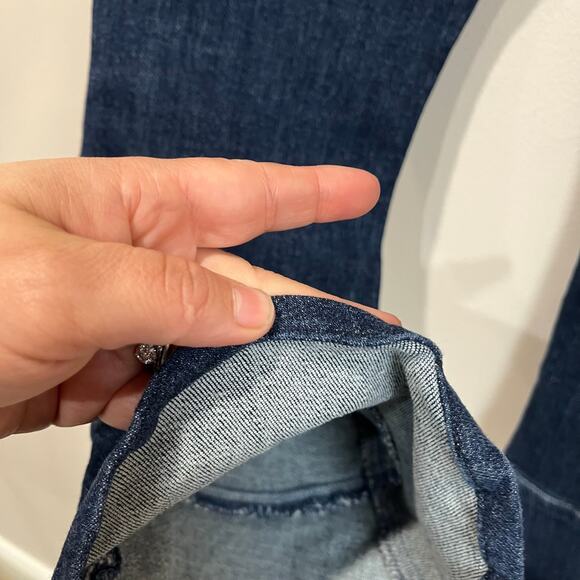 Mother Jeans Cha Cha Fray Girl Crush Crop Flare Raw Hem Designer Denim Sz 29 - Picture 4 of 15